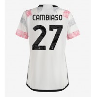 Camisa de time de futebol Juventus Andrea Cambiaso #27 Replicas 2º Equipamento Feminina 2023-24 Manga Curta